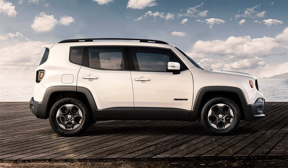 Jeep renegade Seiten ansicht Jeep renegade van de zijkant gezien