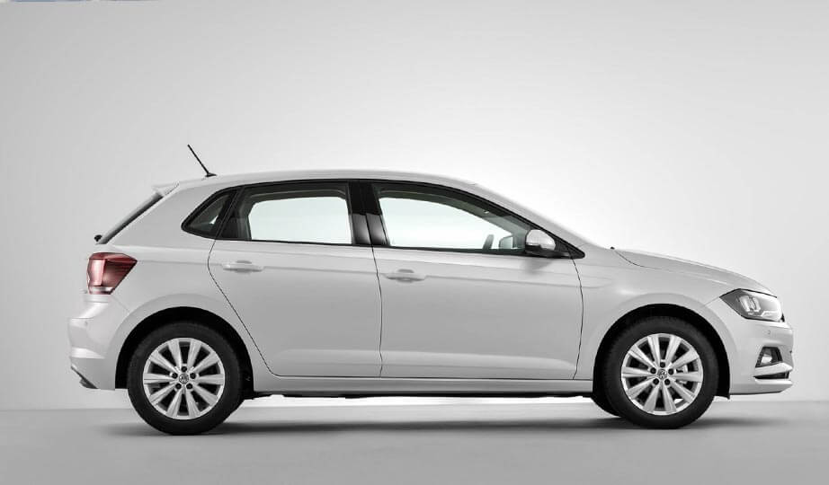 Volkswagen Polo van de zijkant gezien Volkswagen Polo Seitenansicht