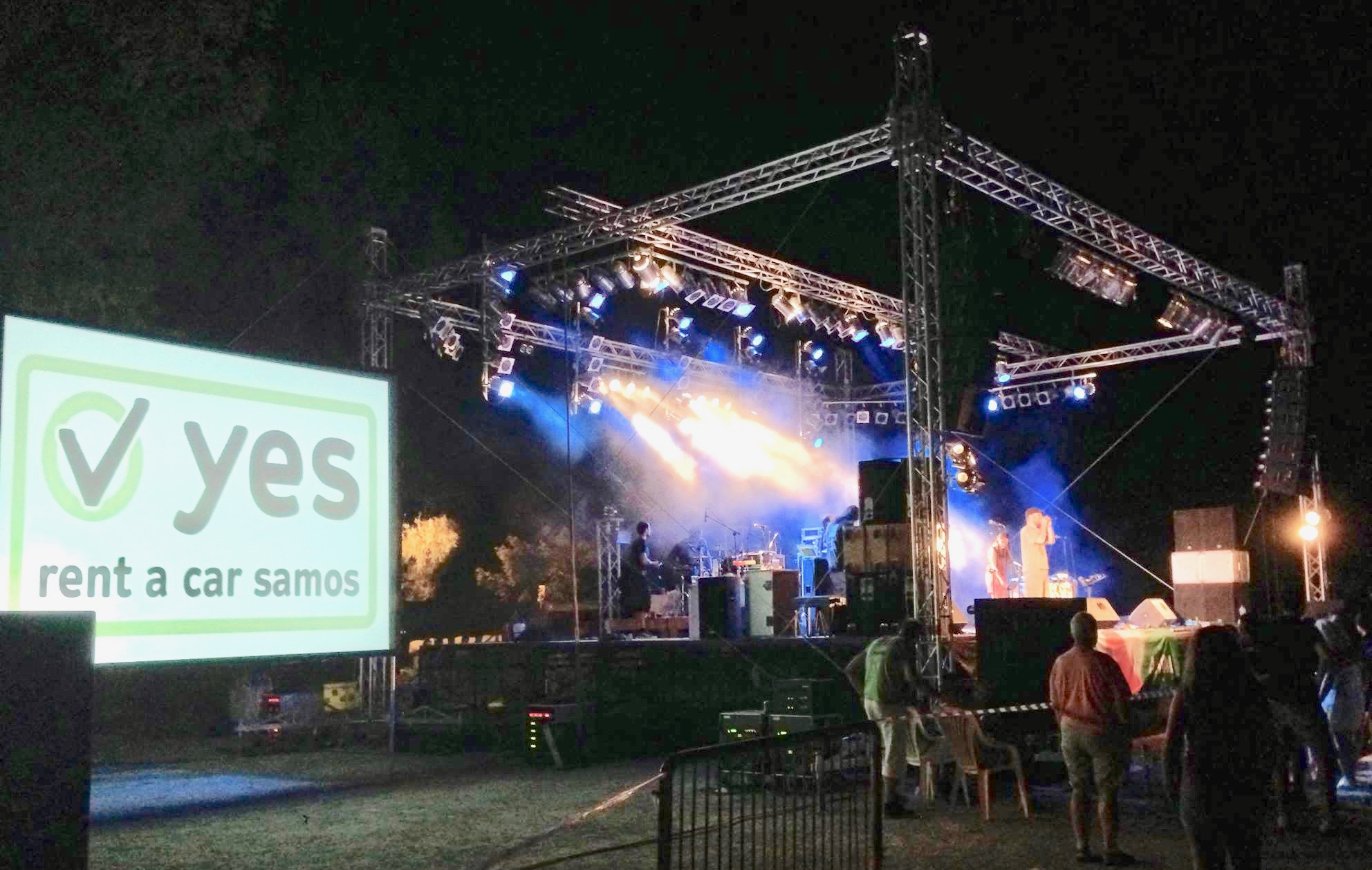 Ireon music festival Samos zusammen mit yes Autovermietung